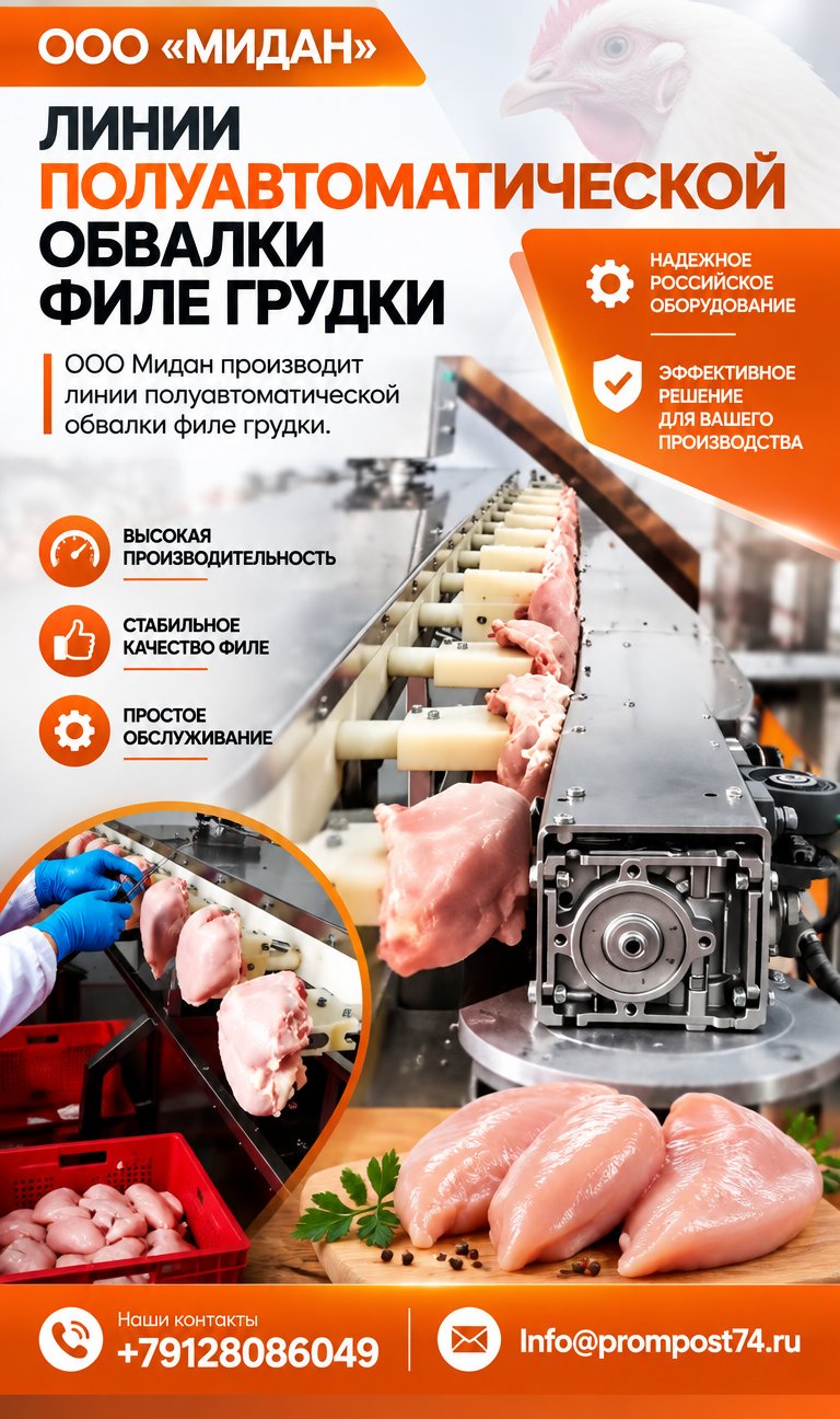 Линия обвалки грудки